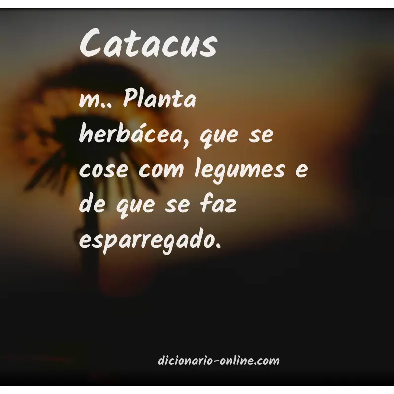 Significado de catacus