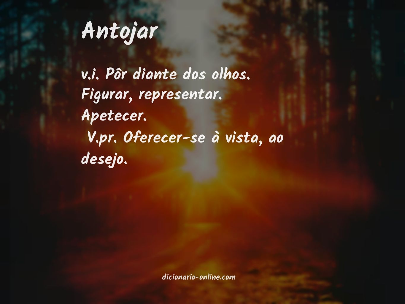 Significado de antojar