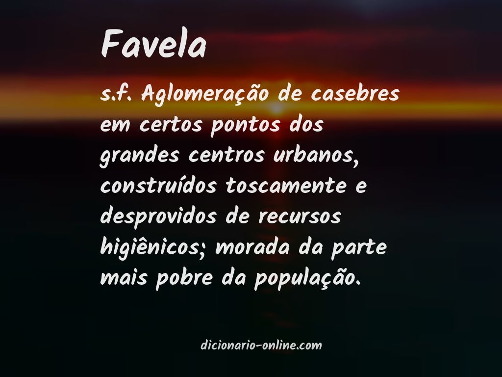 Significado de favela