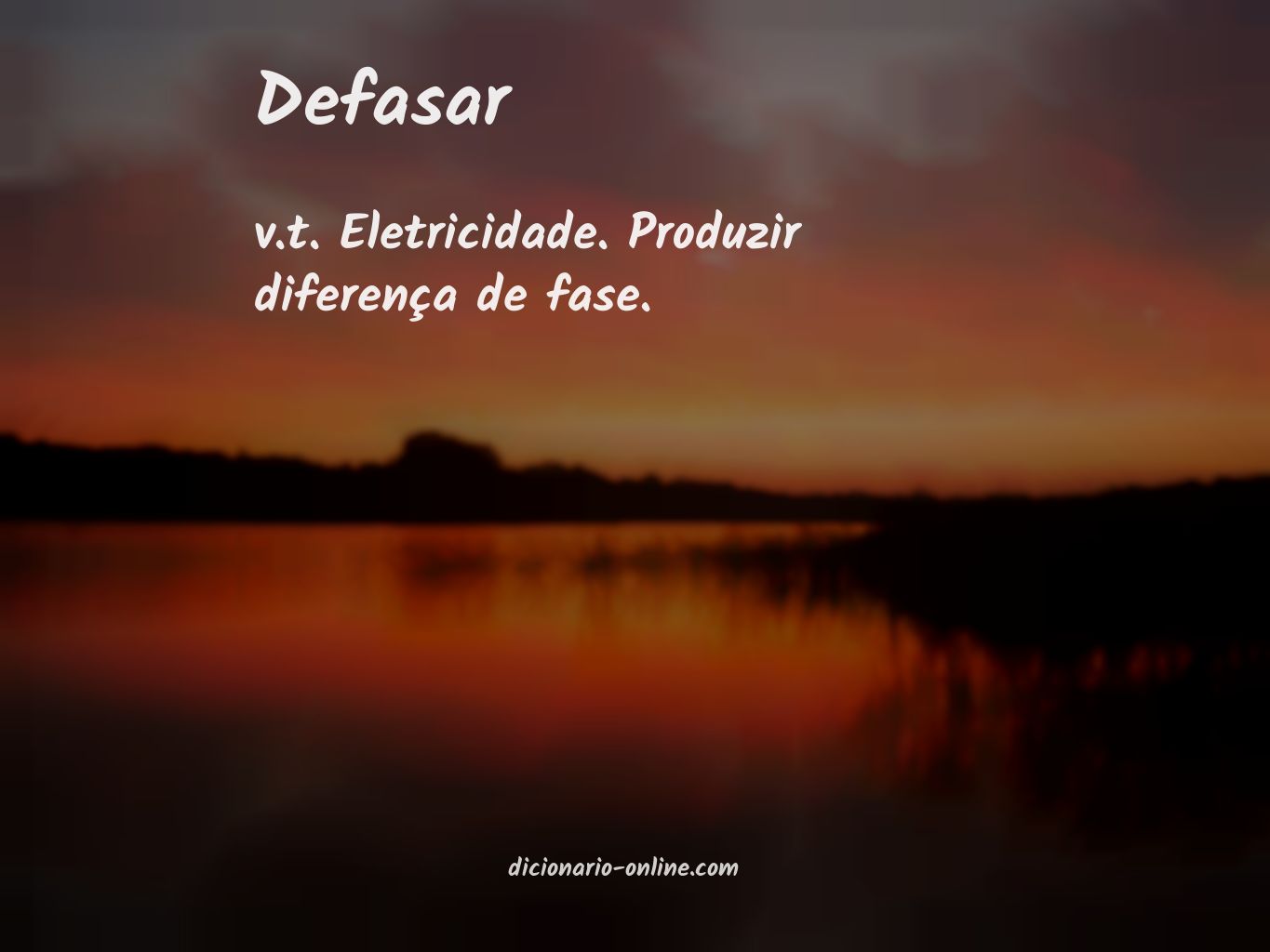 Significado de defasar