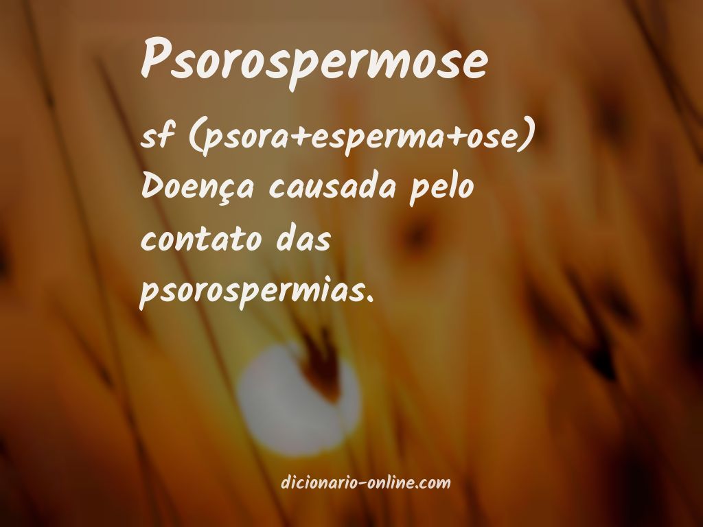 Significado de psorospermose