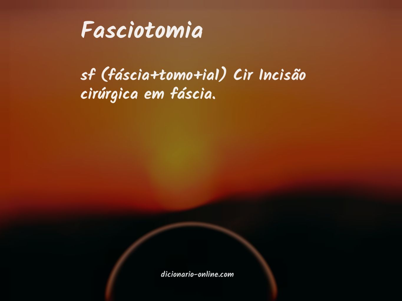 Significado de fasciotomia