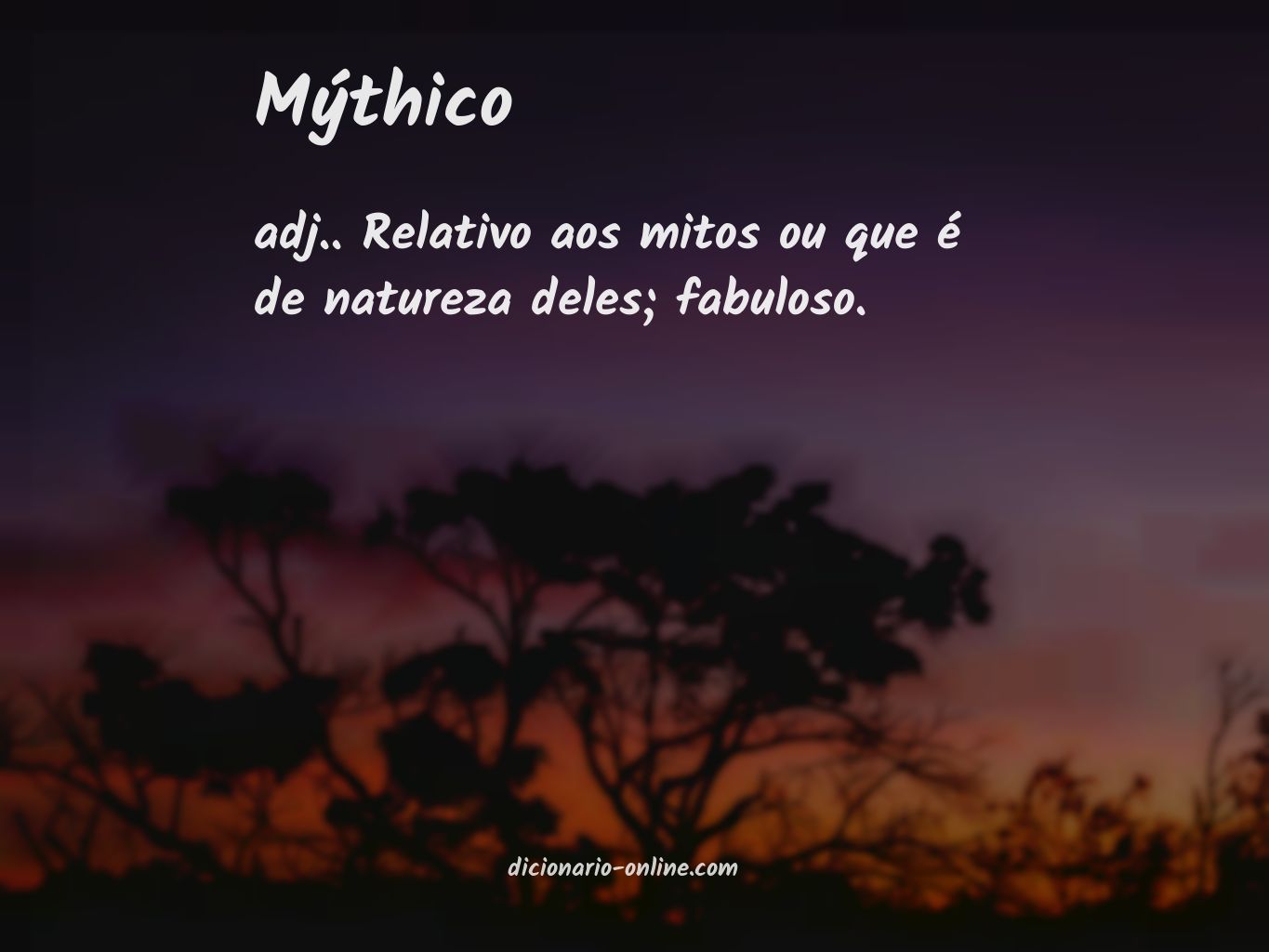 Significado de mýthico