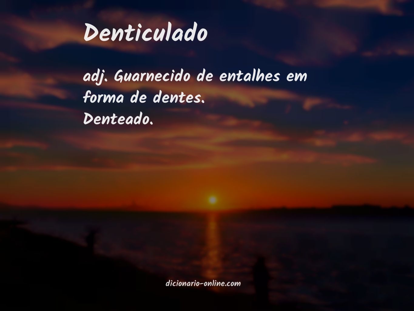 Significado de denticulado