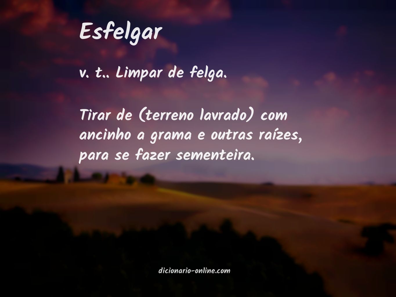 Significado de esfelgar