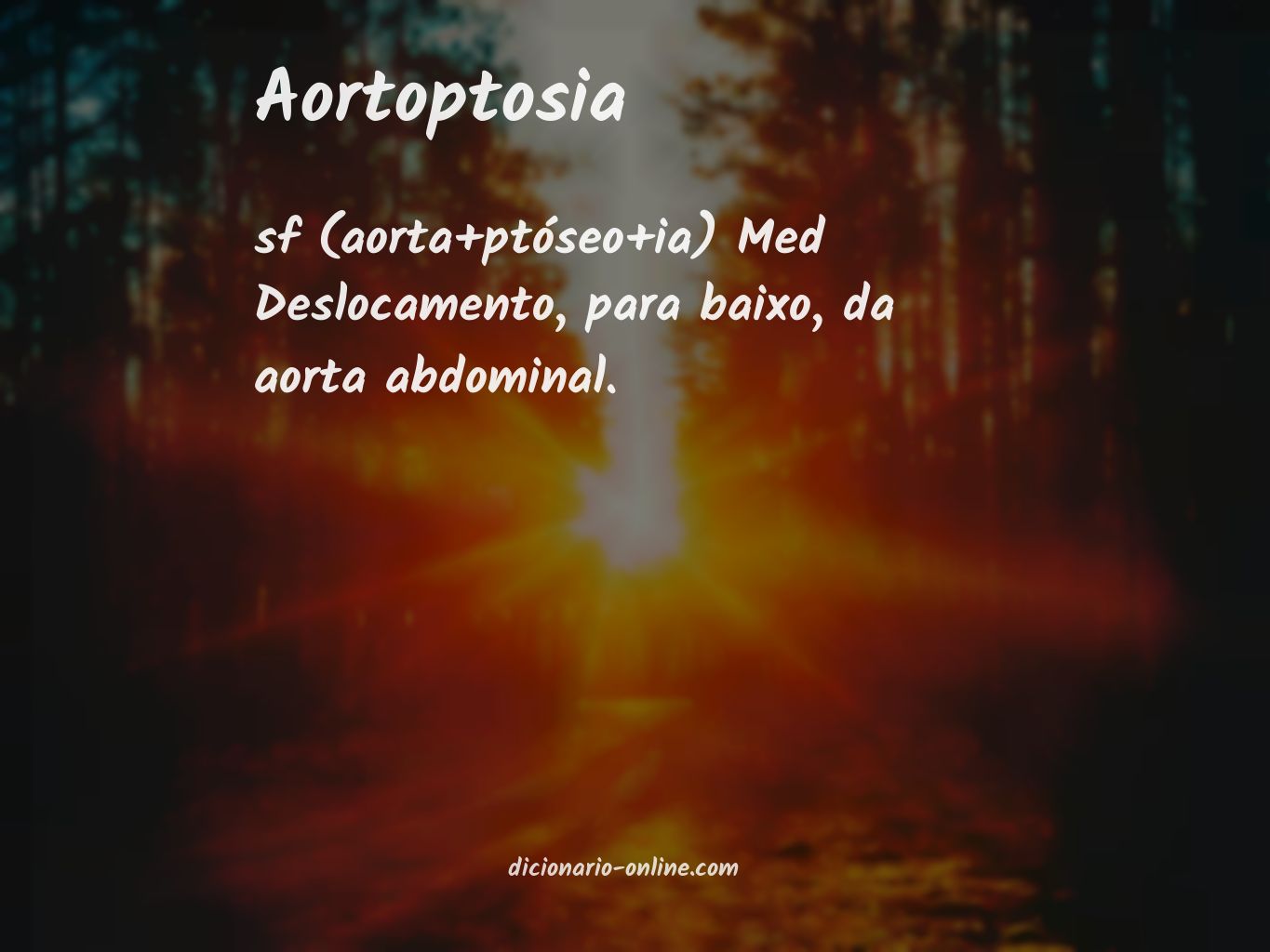 Significado de aortoptosia