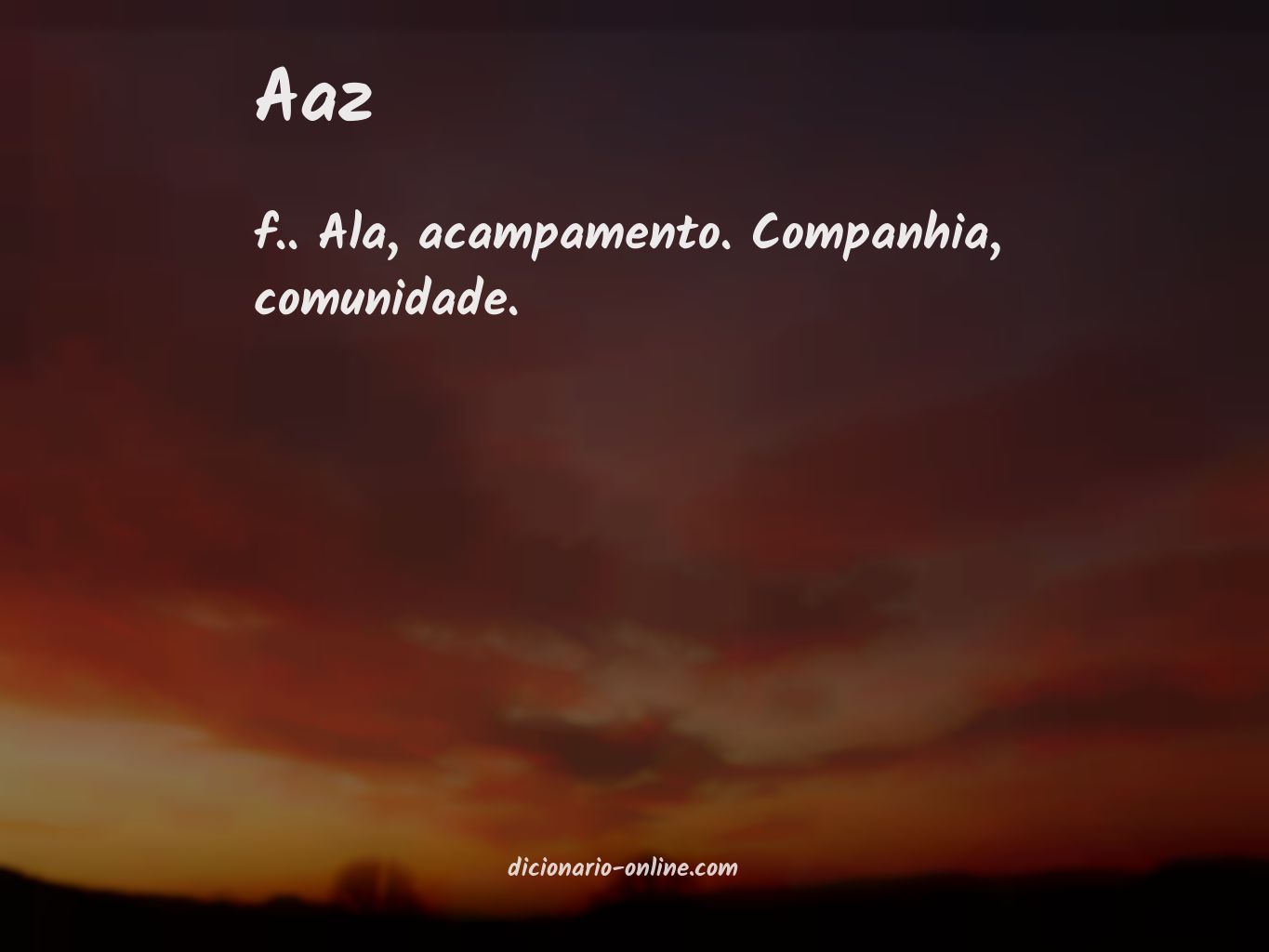 Significado de aaz