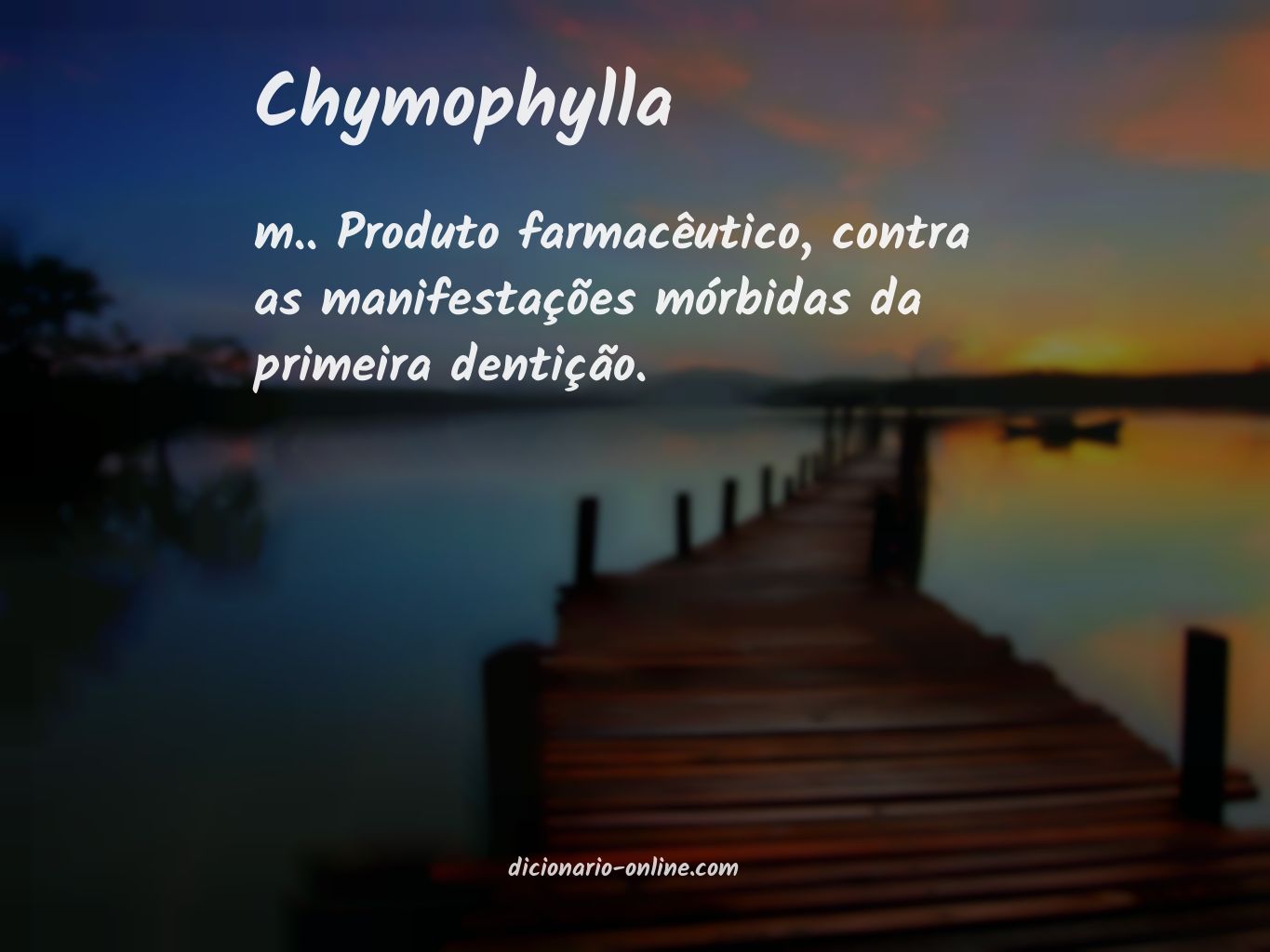 Significado de chymophylla