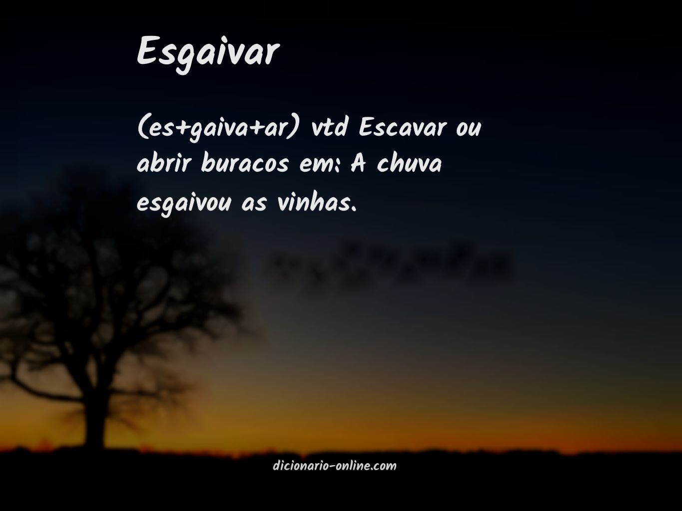 Significado de esgaivar