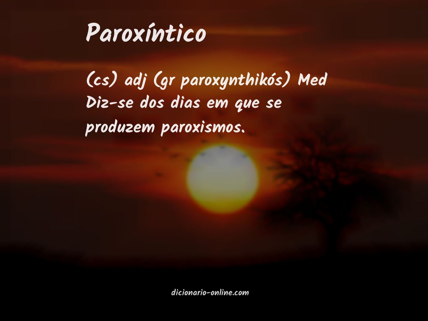 Significado de paroxíntico