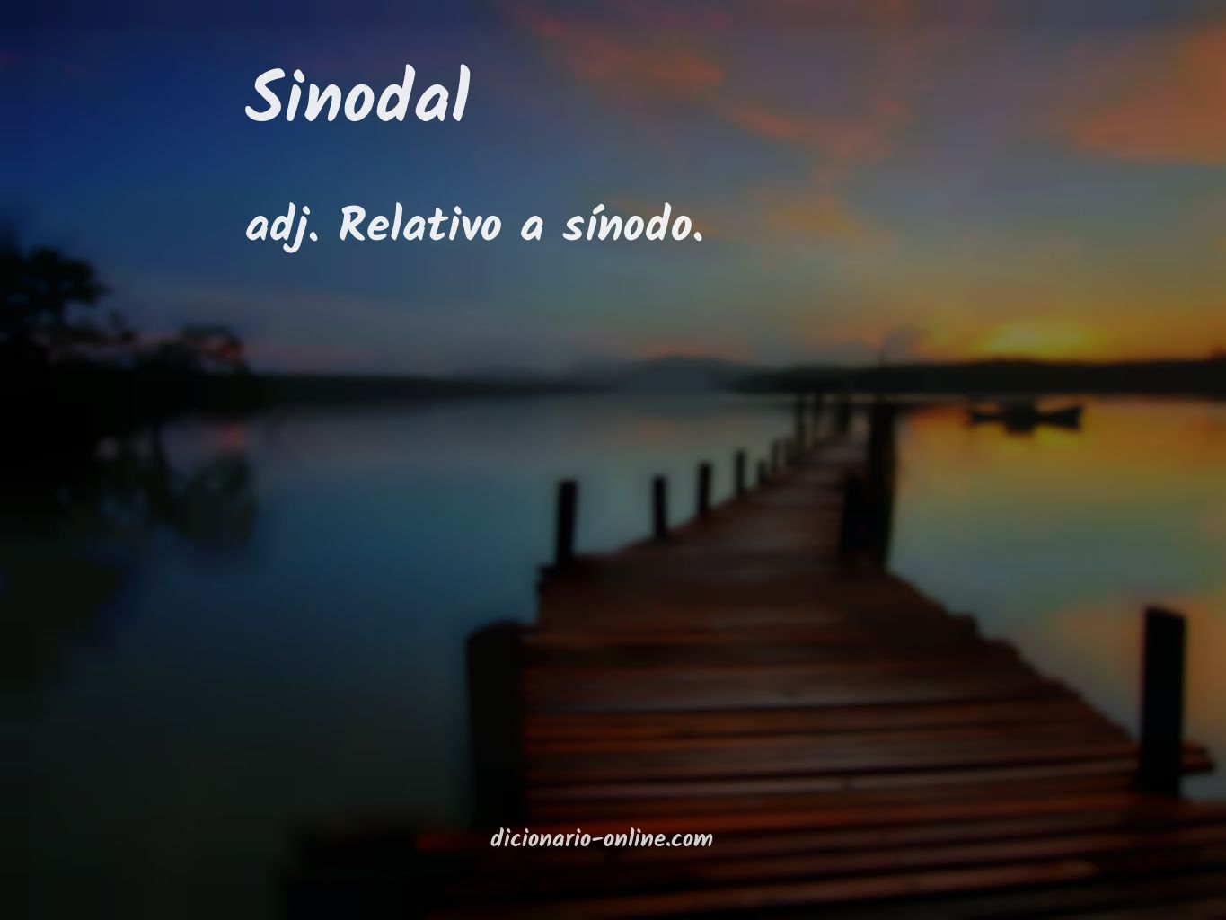 Significado de sinodal