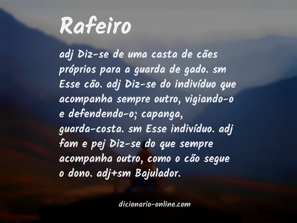 Significado de rafeiro