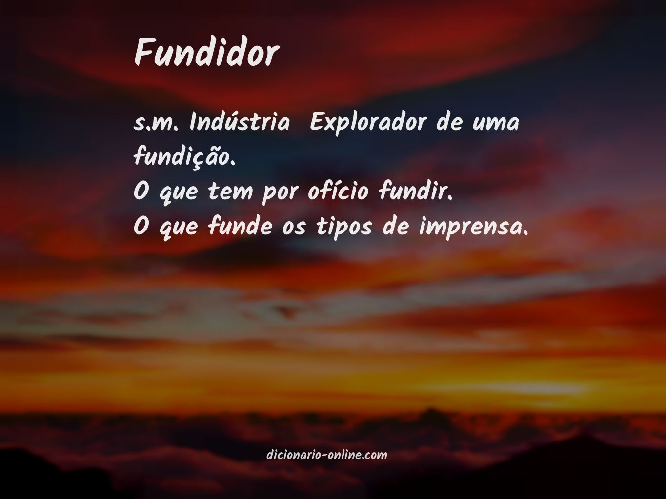 Significado de fundidor