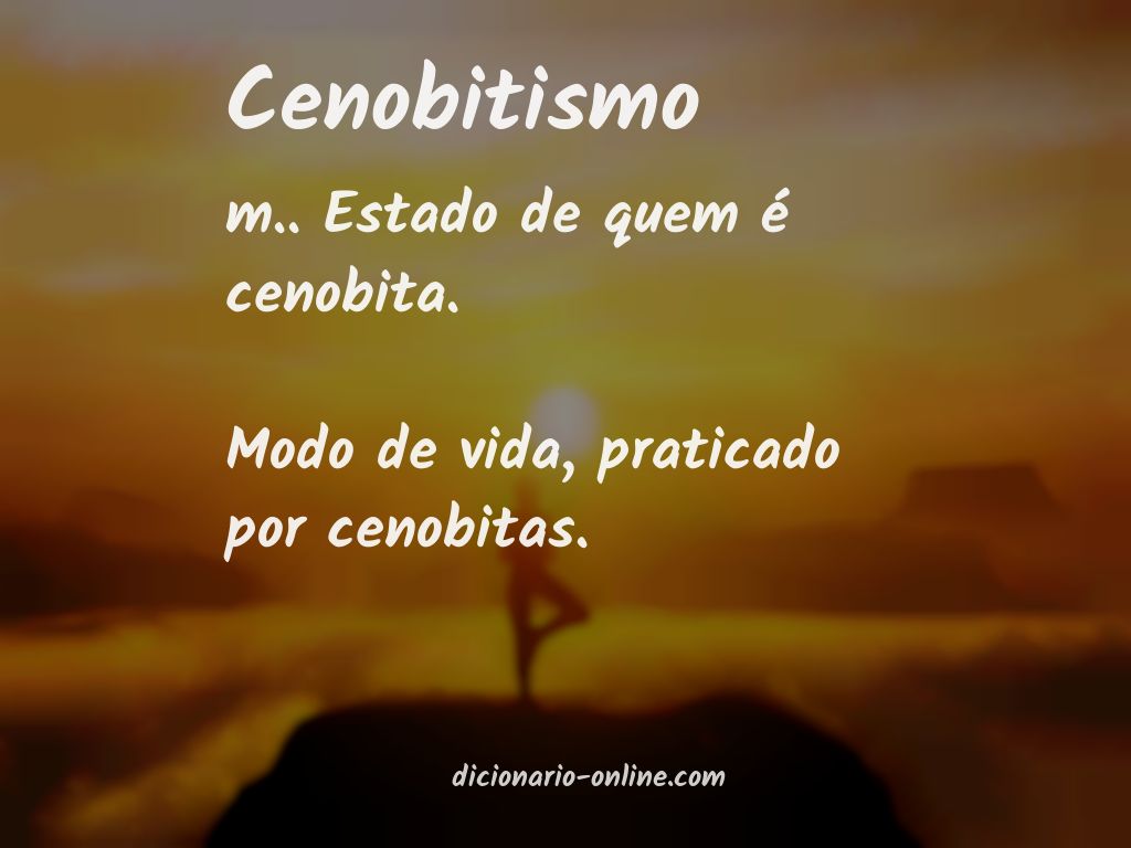 Significado de cenobitismo