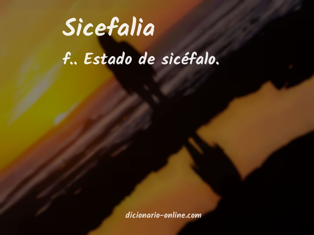 Significado de sicefalia