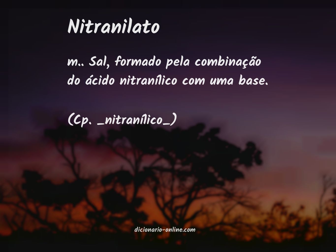 Significado de nitranilato