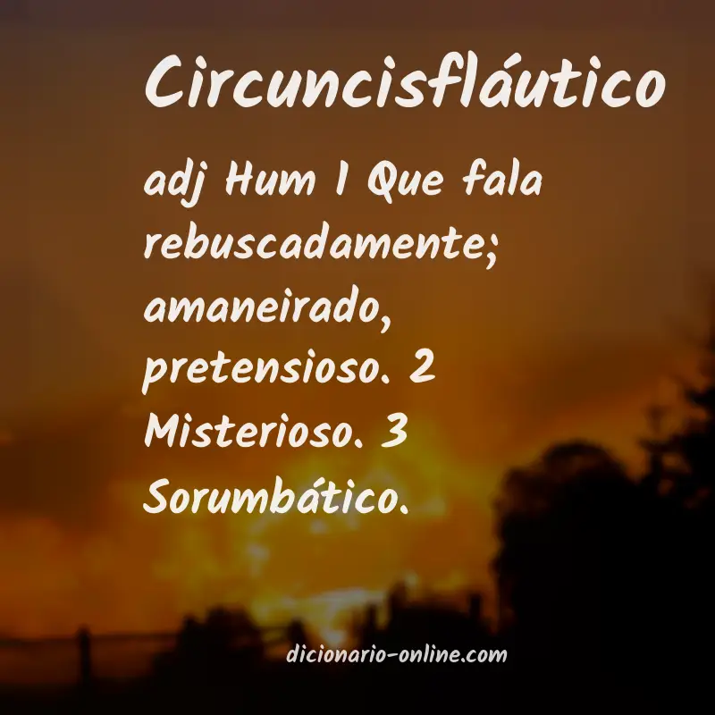 Significado de circuncisfláutico
