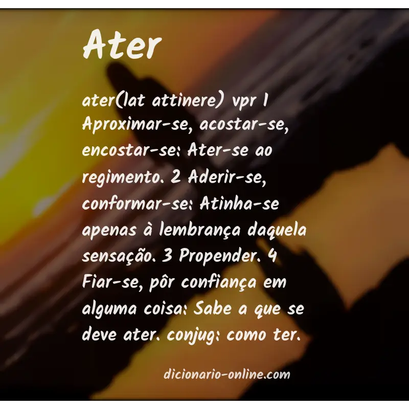 Significado de ater