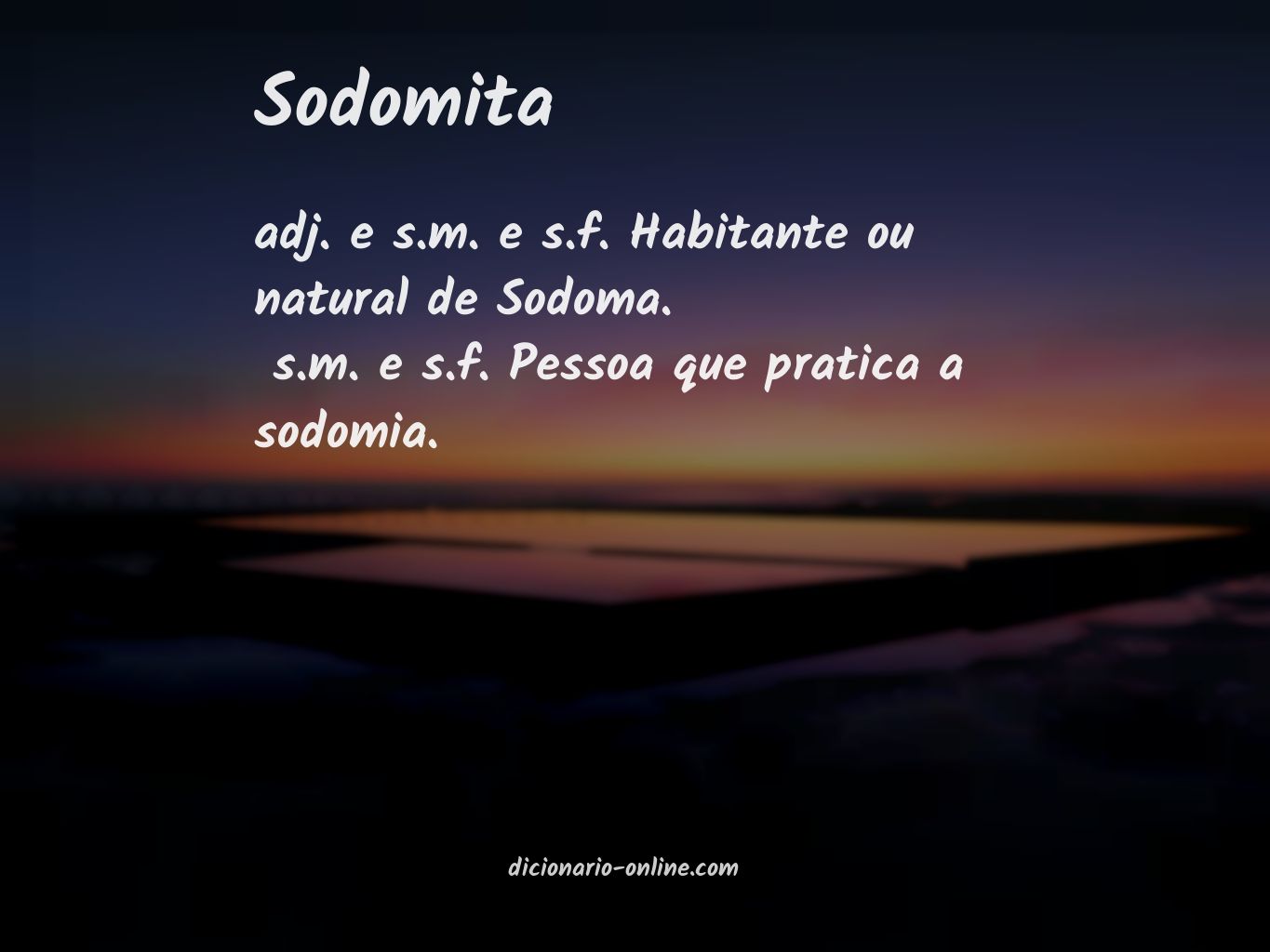 Significado de sodomita