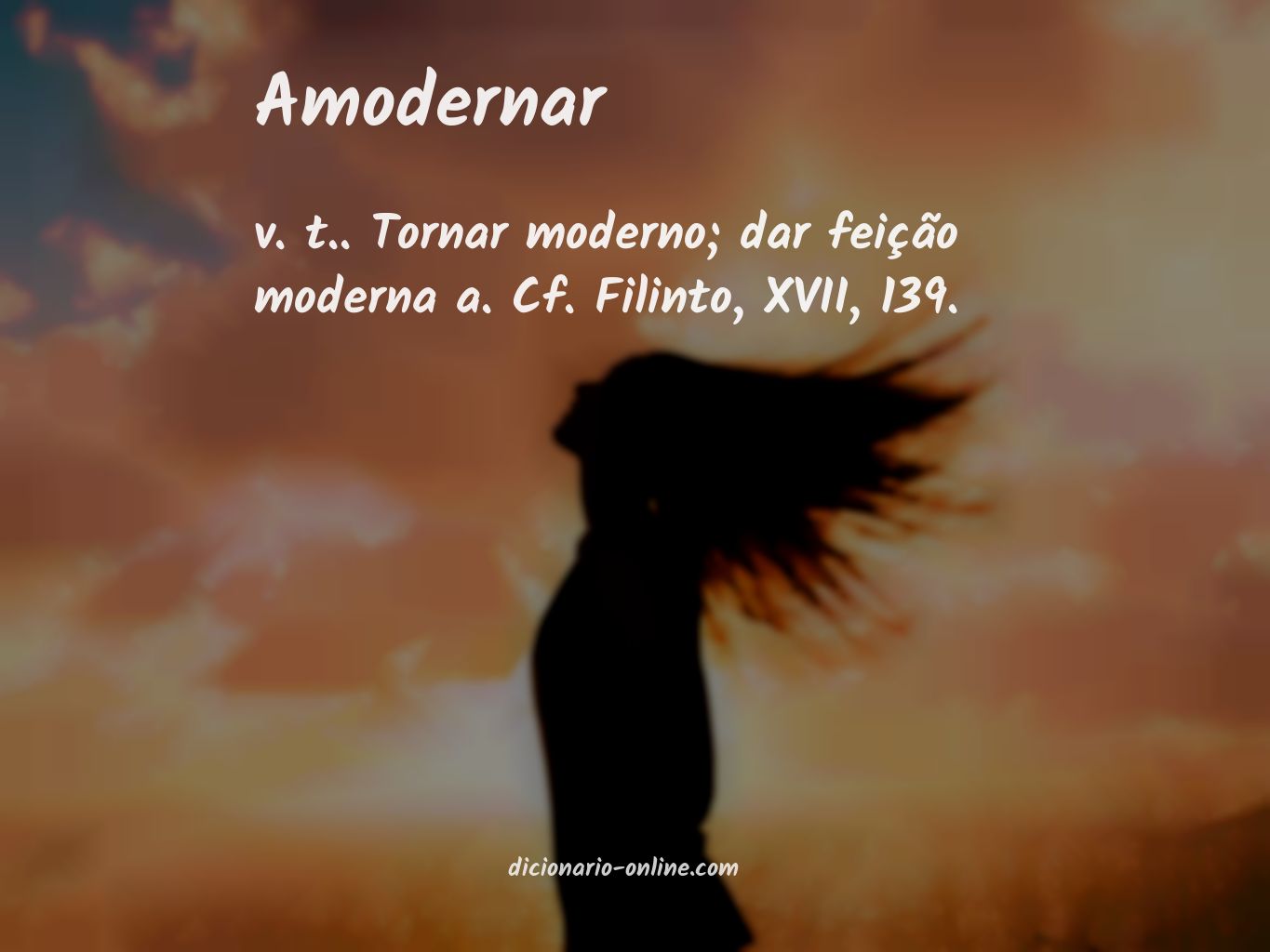 Significado de amodernar