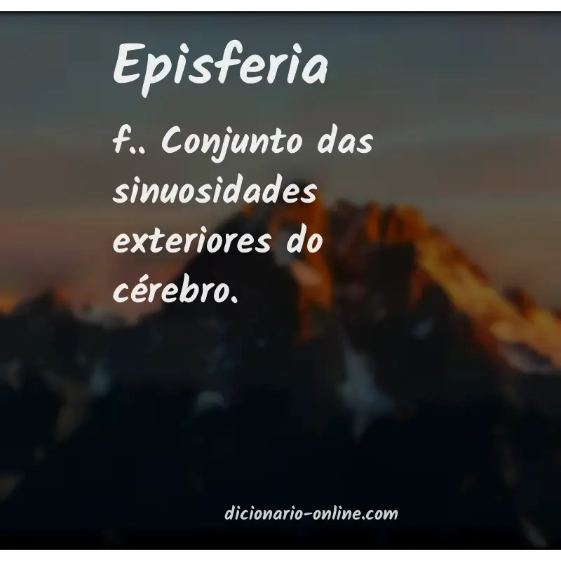 Significado de episferia