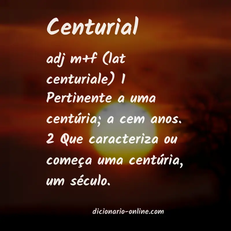 Significado de centurial