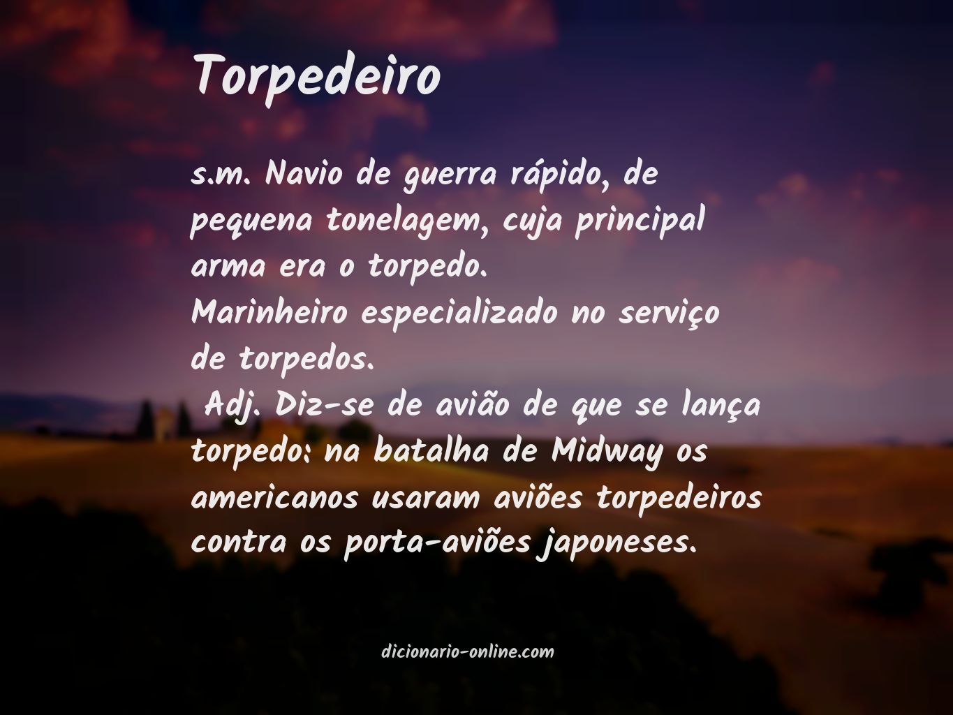 Significado de torpedeiro