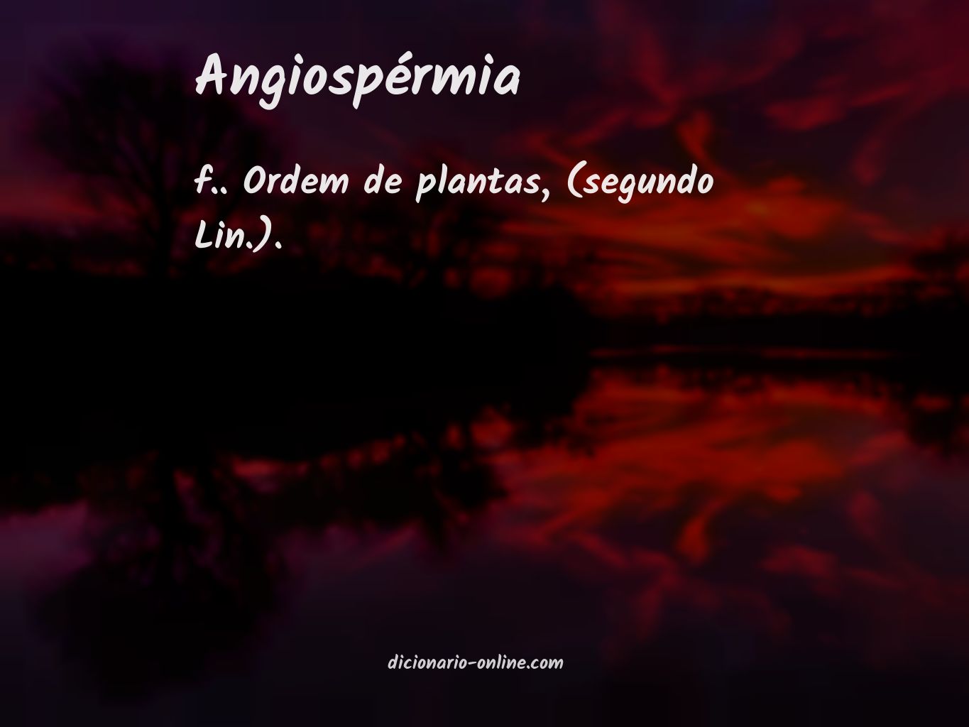 Significado de angiospérmia