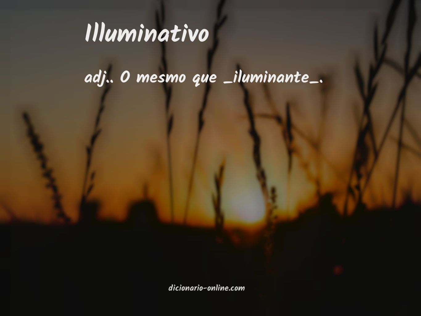 Significado de illuminativo