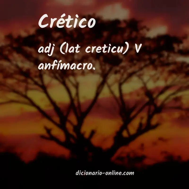 Significado de crético