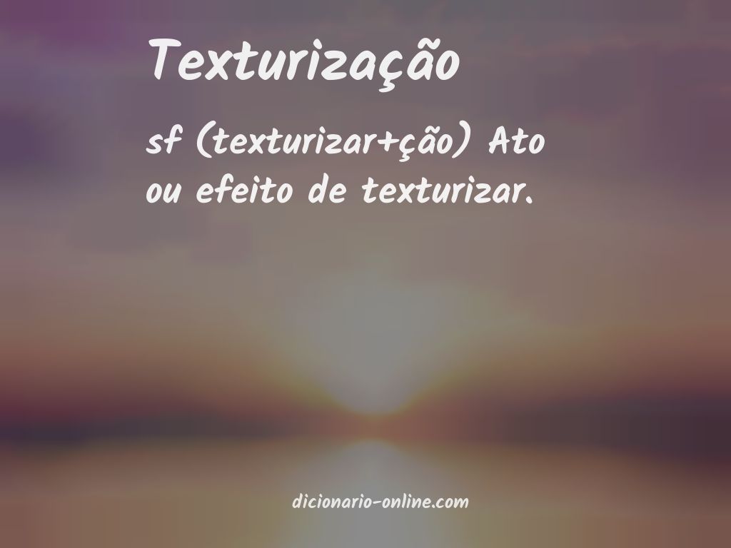 Significado de texturização