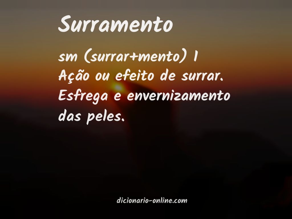 Significado de surramento