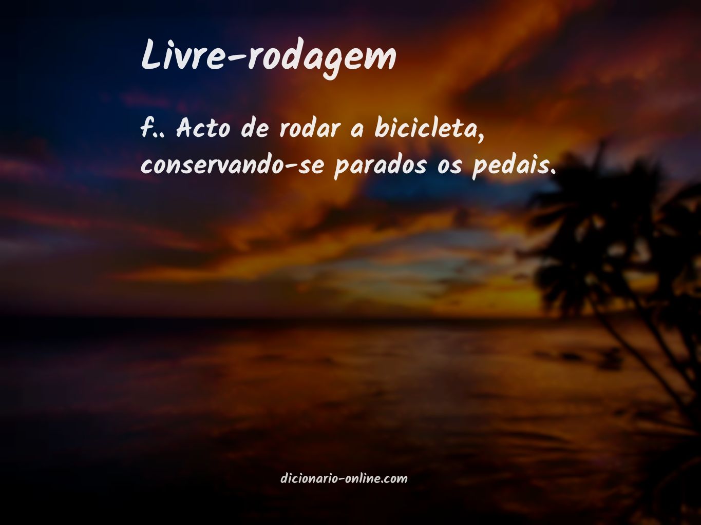 Significado de livre-rodagem