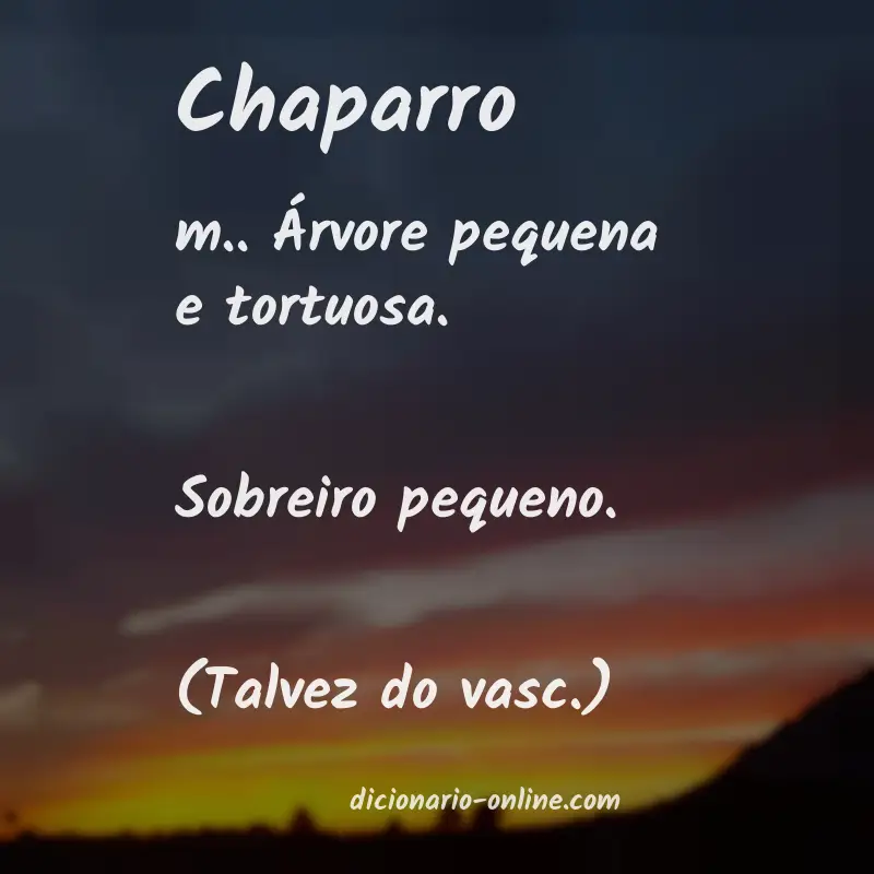 Significado de chaparro
