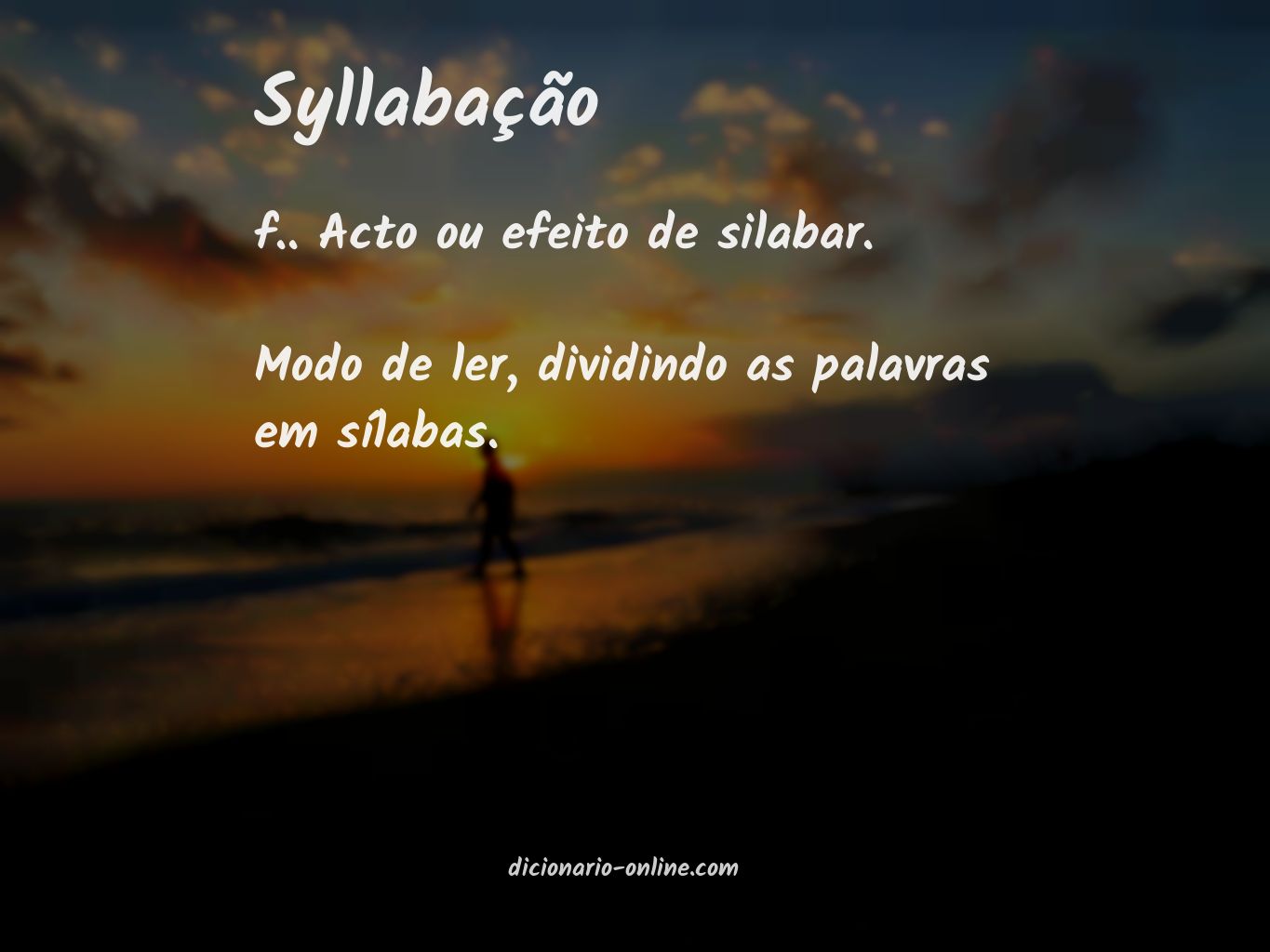 Significado de syllabação