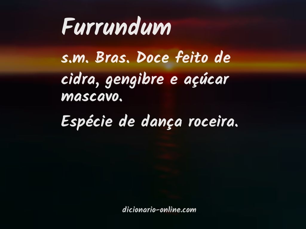 Significado de furrundum
