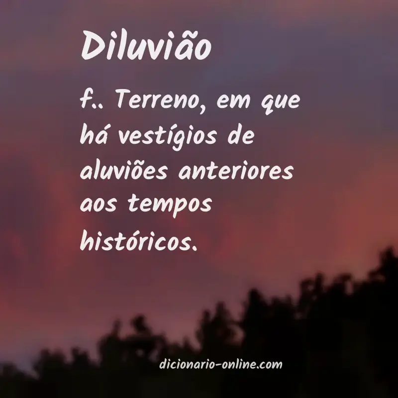 Significado de diluvião