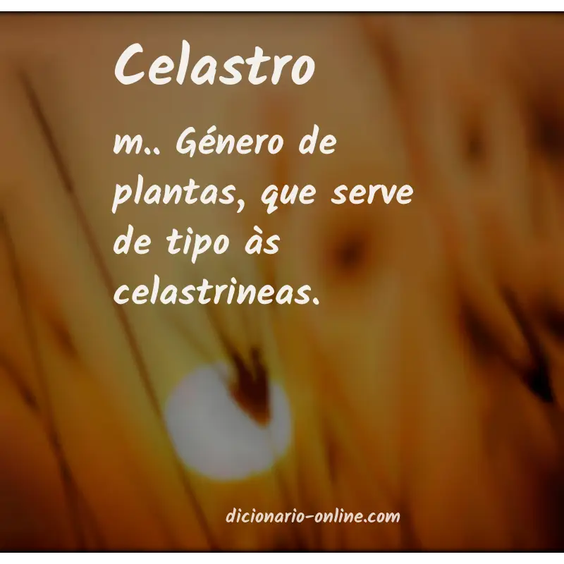 Significado de celastro