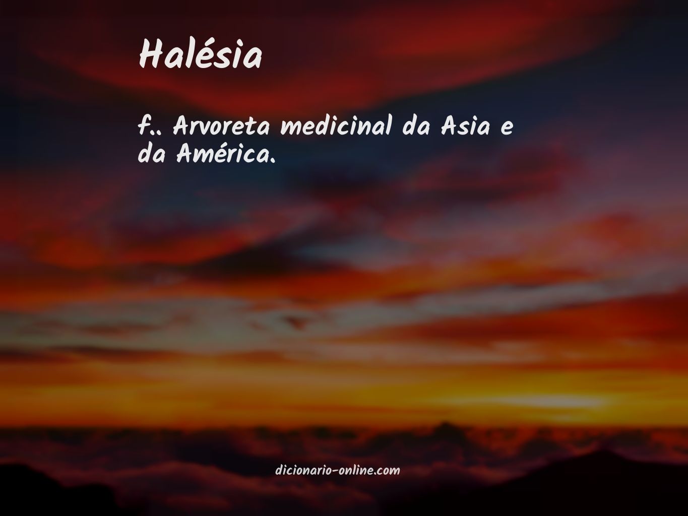 Significado de halésia