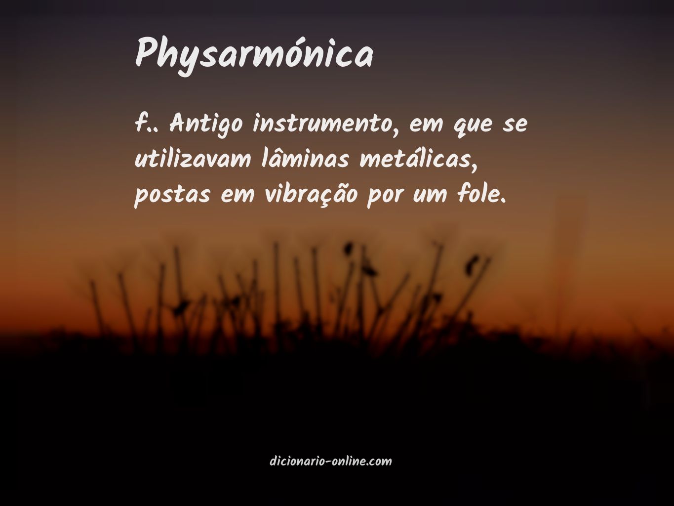 Significado de physarmónica