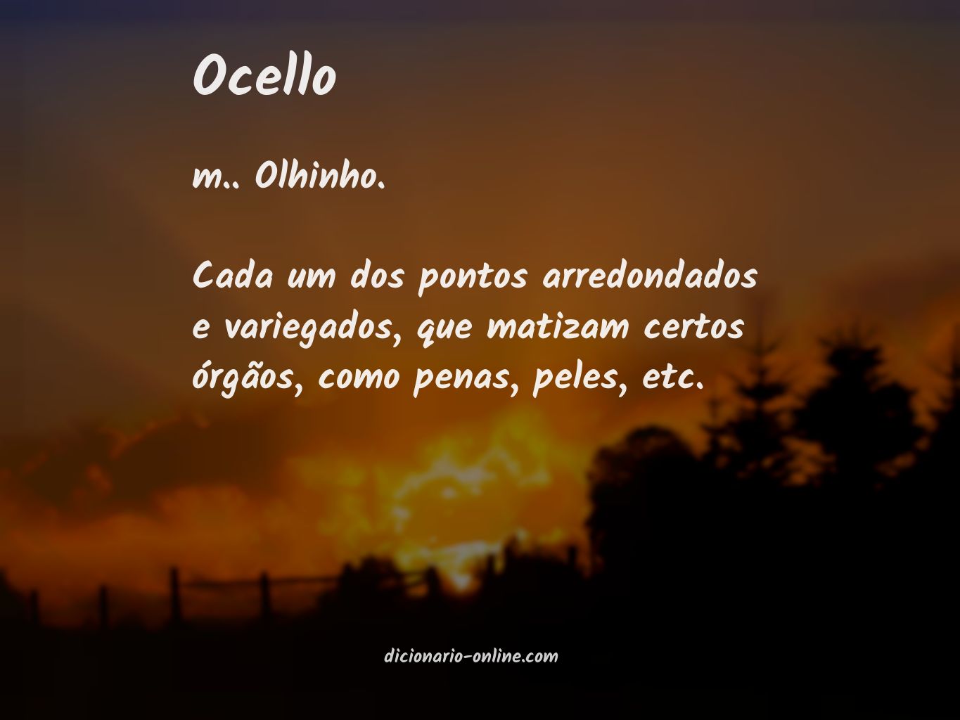 Significado de ocello