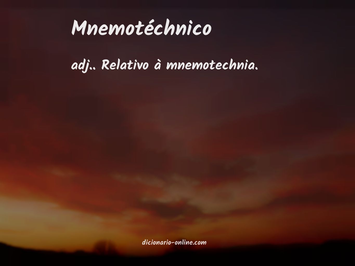 Significado de mnemotéchnico