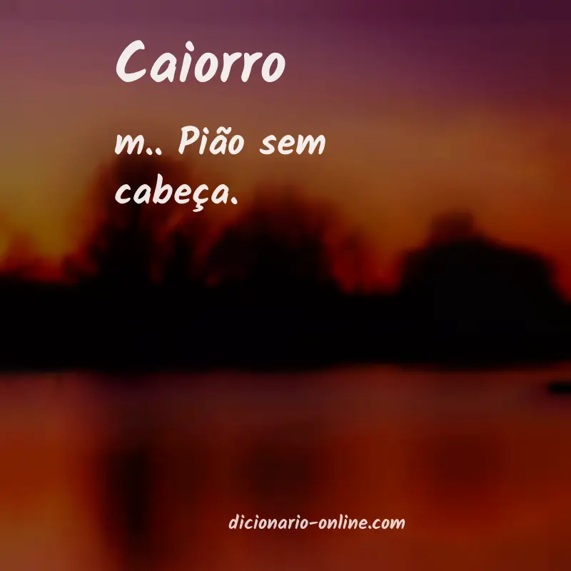 Significado de caiorro