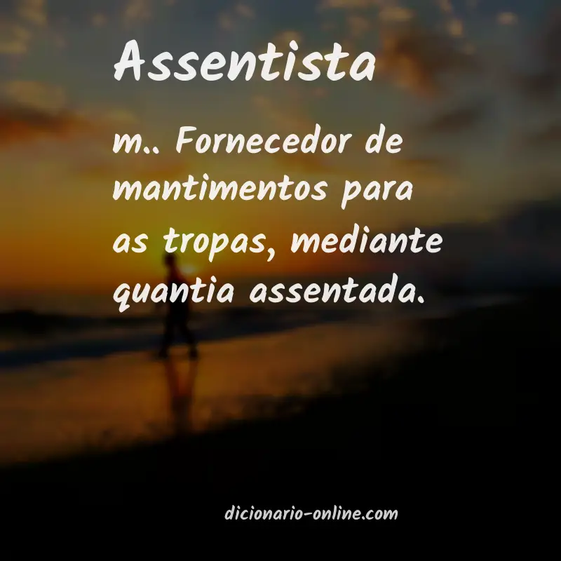 Significado de assentista