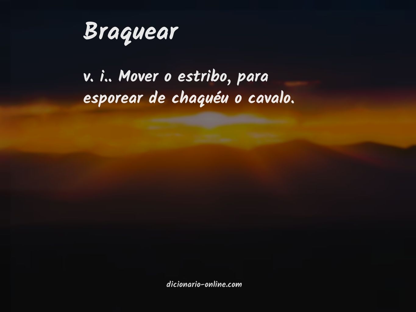 Significado de braquear