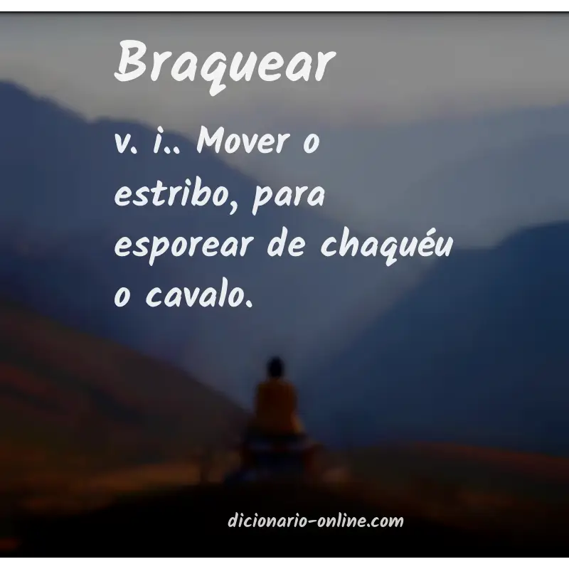 Significado de braquear