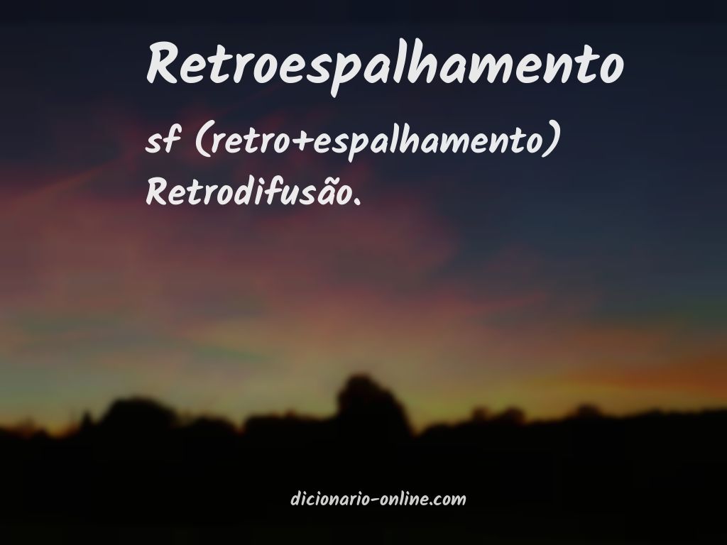 Significado de retroespalhamento