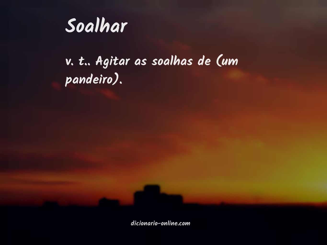 Significado de soalhar