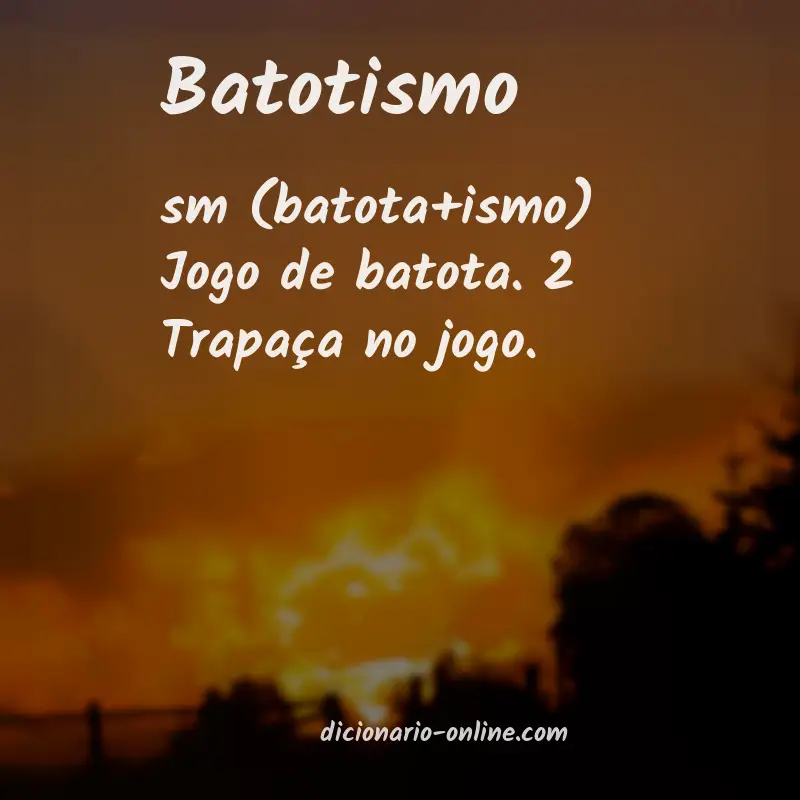 Significado de batotismo
