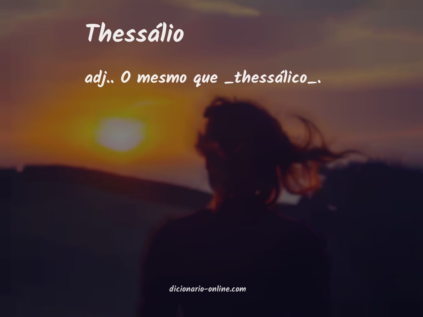 Significado de thessálio